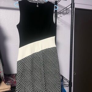 Tommy Hilfiger Black and White Asymmetrical Dress